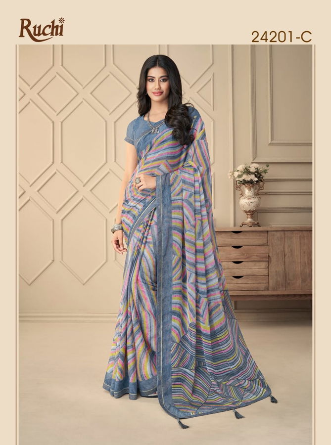 Vanilla By Ruchi Chiffon Saree Catalog